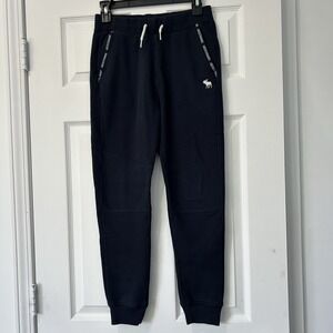Abercrombie Kids 13-14 Sweatpants Joggers Soft Navy‎ Blue W/ Pockets